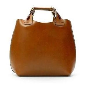 Zara Leather Buffalo shopper bag